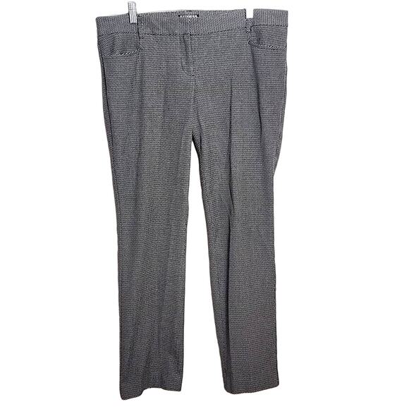 Express Columnist Black/White Columnist Pants, 12R - Picture 1 of 11